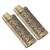 Darrahopens Health & Beauty > Skincare > Facial Lotions & Moisturisers 2PCS Lighter Case Cover Vintage Style Floral Stamped Zinc Alloy Shell for Lighter Protection Bronze In Australia - Darrahopens