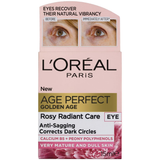 Darrahopens Health & Beauty > Skincare > Skincare Masks & Peels LOreal Paris Golden Age Perfect Rosy Radiant Eye Cream Anti Sagging Mature to Dull Skin 15ml