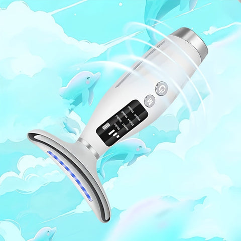 Darrahopens Health & Beauty > Skincare > Skincare Masks & Peels Neck & Face Massager Heated Skincare Tool (7-in-1)
