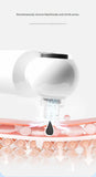 Darrahopens Health & Beauty > Skincare > Skincare Masks & Peels White Heated Micro-Bubble Blackhead Remover Vacuum Pore Cleaner - 46C Hot Compress Electric Water Cycle Facial Cleansing Device with 6 Suction Heads 3 Modes