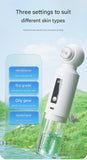Darrahopens Health & Beauty > Skincare > Skincare Masks & Peels White Heated Micro-Bubble Blackhead Remover Vacuum Pore Cleaner - 46C Hot Compress Electric Water Cycle Facial Cleansing Device with 6 Suction Heads 3 Modes
