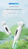 Darrahopens Health & Beauty > Skincare > Skincare Masks & Peels White Heated Micro-Bubble Blackhead Remover Vacuum Pore Cleaner - 46C Hot Compress Electric Water Cycle Facial Cleansing Device with 6 Suction Heads 3 Modes