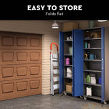 Darrahopens Home & Garden 3 Step Ladder Multi Purpose Household Office Foldable Non Slip Aluminium[