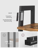 Darrahopens Home & Garden 5-Tier Industrial Bookcase, Rustic Brown