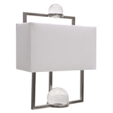Darrahopens Home & Garden > Artificial Plants > Artifical Flowers & Plants Harper Metal Glass Wall Lamp 36cm