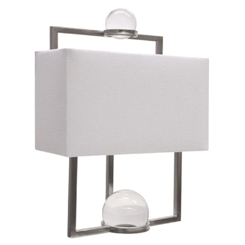 Darrahopens Home & Garden > Artificial Plants > Artifical Flowers & Plants Harper Metal Glass Wall Lamp 36cm