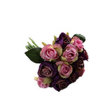 Darrahopens Home & Garden > Artificial Plants > Artificial Flowers & Plants 12 Heads Silk Rose Artificial Flowers Fake Bouquet - modena