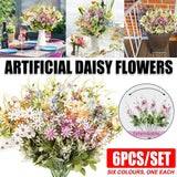 Darrahopens Home & Garden > Artificial Plants > Artificial Flowers & Plants 6x Artificial Small Soft Chrysanthemum Home Office Daisy Flower Party Decor DIY