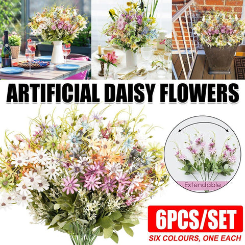 Darrahopens Home & Garden > Artificial Plants > Artificial Flowers & Plants 6x Artificial Small Soft Chrysanthemum Home Office Daisy Flower Party Decor DIY