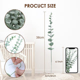 Darrahopens Home & Garden > Artificial Plants > Artificial Flowers & Plants Artificial Eucalyptus Leaf Flowers Fake Green Plant Nordic Home Party Decor