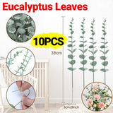 Darrahopens Home & Garden > Artificial Plants > Artificial Flowers & Plants Artificial Eucalyptus Leaf Flowers Fake Green Plant Nordic Home Party Decor