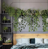 Darrahopens Home & Garden > Artificial Plants > Artificial Flowers & Plants Green Ivy Garland - 2m Long Leaf Garland 25 Meters Compatible with Decorating