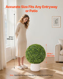 Darrahopens Home & Garden > Artificial Plants > Artificial Flowers & Plants VEVOR Artificial Topiary Ball, 584mm Faux Boxwood Plant Balls, Fake Silk Tree Look Real, Easy Assembly for Decor Front Porch Outdoor Patio Garden Balcony Backyard and Indoor Home Wedding, Green