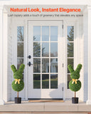 Darrahopens Home & Garden > Artificial Plants > Artificial Flowers & Plants VEVOR Artificial Topiary Bunny-Shape Boxwood Ball, 2 Set 914mm Faux Boxwood Plant Balls, Fake Silk Tree Look Real, Easy Assembly for Decor Front Porch Outdoor Patio Garden Balcony Backyard Indoor