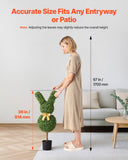 Darrahopens Home & Garden > Artificial Plants > Artificial Flowers & Plants VEVOR Artificial Topiary Bunny-Shape Boxwood Ball, 2 Set 914mm Faux Boxwood Plant Balls, Fake Silk Tree Look Real, Easy Assembly for Decor Front Porch Outdoor Patio Garden Balcony Backyard Indoor