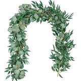 Darrahopens Home & Garden > Artificial Plants > Artificial Hanging Plants Artificial Eucalyptus Garland 2m Green Vine Fake Plant Home Decoration Rattan