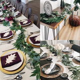 Darrahopens Home & Garden > Artificial Plants > Artificial Hanging Plants Artificial Eucalyptus Garland 2m Green Vine Fake Plant Home Decoration Rattan