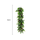 Darrahopens Home & Garden > Artificial Plants > Artificial Hanging Plants Artificial Extendable Hanging Flowering Cedar Vine UV Resistant 55cm
