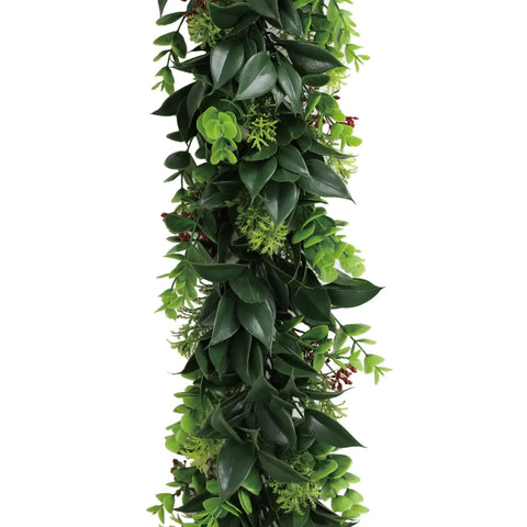Darrahopens Home & Garden > Artificial Plants > Artificial Hanging Plants Artificial Extendable Hanging Wreath UV Resistant 55cm