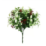 Darrahopens Home & Garden > Artificial Plants > Artificial Hanging Plants Artificial Flowering Holly Plant Stem UV Resistant 26cm