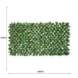 Darrahopens Home & Garden > Artificial Plants > Artificial Hanging Plants Premium Laurel Leaf Artificial Hedge Extendable Trellis / Screen 2 Meter By 1 Meter UV Resistant (PVC)