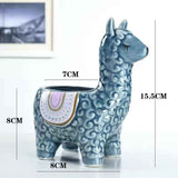 Alpaca Red Ceramic Planter