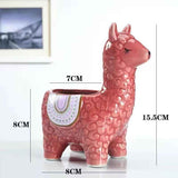 Alpaca Red Ceramic Planter
