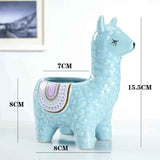 Alpaca White Ceramic Planter