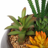 Darrahopens Home & Garden > Artificial Plants > Artificial Potted Plants Potted Artificial Succulents with Round Decorative Bowl 19cm