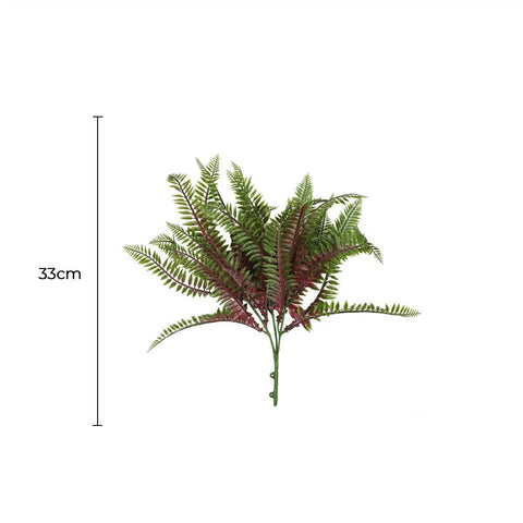 Darrahopens Home & Garden > Artificial Plants > Artificial Trees Artificial Royal Purple Fern Stem UV Resistant 33cm