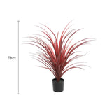 Darrahopens Home & Garden > Artificial Plants > Artificial Trees Burgundy Potted Artificial Long Grass (Yucca Grass) 75cm UV Resistant