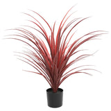Darrahopens Home & Garden > Artificial Plants > Artificial Trees Burgundy Potted Artificial Long Grass (Yucca Grass) 75cm UV Resistant