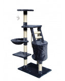 Darrahopens Home & Garden > Artificial Plants > Artificial Trees CARLA HOME 120cm Cat Tree for Indoor Cats with Condo, Hammock & Plush Perchfor for Kittens & Adult Cats