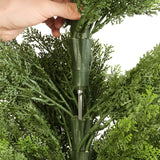 Darrahopens Home & Garden > Artificial Plants > Artificial Trees VEVOR Artificial Topiary Cedar Trees, 2 Set 1219mm Faux Pine Shrubs Plants, Fake Silk Tree Look Real, Easy Assembly for Decor Front Porch Outdoor Patio Garden Balcony Backyard Indoor Office