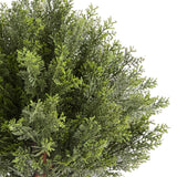 Darrahopens Home & Garden > Artificial Plants > Artificial Trees VEVOR Artificial Topiary Cypress Trees with Ground Spike, 2 Set 406mm Faux Shrubs & Bushes Potted Plants, Fake Silk Tree Look Real for Decor Front Porch Outdoor Indoor Patio Garden Balcony Backyard