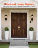 Darrahopens Home & Garden > Artificial Plants > Artificial Trees VEVOR Artificial Topiary Cypress Trees with Ground Spike, 2 Set 406mm Faux Shrubs & Bushes Potted Plants, Fake Silk Tree Look Real for Decor Front Porch Outdoor Indoor Patio Garden Balcony Backyard