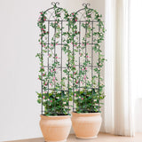 Darrahopens Home & Garden > Artificial Plants > Artificial Trees VEVOR Garden Trellis for Climbing Plants, 87 x 20 in, 4 Packs Rustproof Metal Garden Flower Trellis, Outdoor Climbing Rose Trellis Cucumbers Support, Decorative Clematis Trellis for Courtyards Lawns