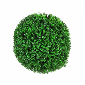 darrahopens Home & Garden > Artificial Plants Large Green Leaf Buxus 'Faulkner' Topiary Ball 48cm UV Stabilised