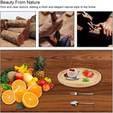 Darrahopens Home & Garden > Artificial Plants > Pots, Planters & Accessories 2 Piece Bamboo Saucers 20Cm ROund Bamboo Tray Bamboo Plant Saucer ROund Serving Tray Wooden Flower Pot Saucer For Cups,