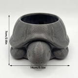 Darrahopens Home & Garden > Artificial Plants > Pots, Planters & Accessories 3D printed animal flower pots suitable for home and garden. Gray turtle single piece.