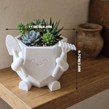 Darrahopens Home & Garden > Artificial Plants > Pots, Planters & Accessories 3D Printed Smiling Gardener (White)