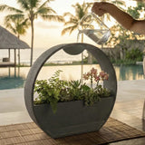 Darrahopens Home & Garden > Artificial Plants > Pots, Planters & Accessories 3D-printed stone-textured self-watering flower pot