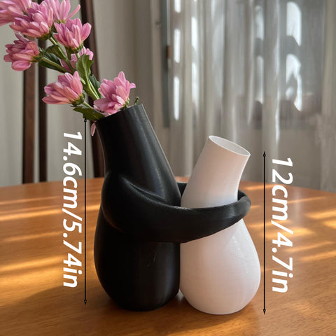 Darrahopens Home & Garden > Artificial Plants > Pots, Planters & Accessories 3D printedHugging Vases, decorative vase, suitable for office and home desktop flower pots, a gift for illustration enthusiasts, Valentine's Day, Mother's Day, Easter gift.
