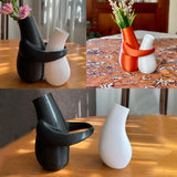 Darrahopens Home & Garden > Artificial Plants > Pots, Planters & Accessories 3D printedHugging Vases, decorative vase, suitable for office and home desktop flower pots, a gift for illustration enthusiasts, Valentine's Day, Mother's Day, Easter gift.