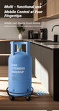 Darrahopens Home & Garden > Artificial Plants > Pots, Planters & Accessories Black Round Movable Plant Caddy with Wheels