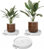 Darrahopens Home & Garden > Artificial Plants > Pots, Planters & Accessories CARLA HOME 2-Pack Rolling Plant Stand with 360° Wheels for Indoor Pots (26 cm)