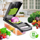 Darrahopens Home & Garden > Artificial Plants > Pots, Planters & Accessories CARLA HOME Multifunctional Mandoline Vegetable Chopper 16-in-1 with Stainless Steel Blades, Storage Container & Hand Guard for Fruits & Veggies