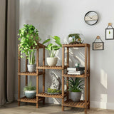 Darrahopens Home & Garden > Artificial Plants > Pots, Planters & Accessories Detachable Diy Wood Plant Stand Pots Organizer Rack Multifunctional Shelf Decor