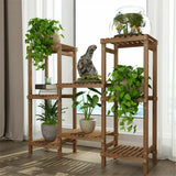 Darrahopens Home & Garden > Artificial Plants > Pots, Planters & Accessories Detachable Diy Wood Plant Stand Pots Organizer Rack Multifunctional Shelf Decor