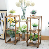Darrahopens Home & Garden > Artificial Plants > Pots, Planters & Accessories Detachable Diy Wood Plant Stand Pots Organizer Rack Multifunctional Shelf Decor